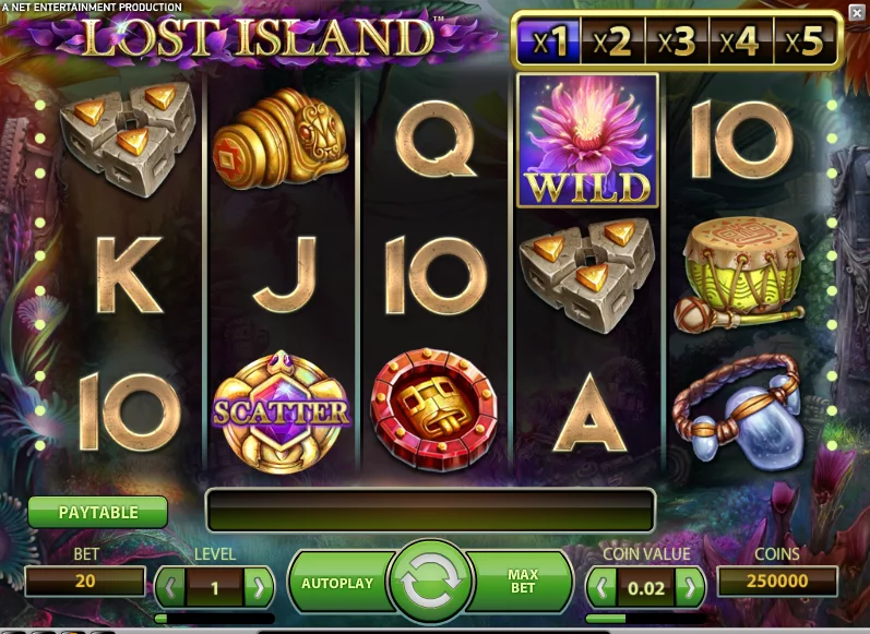 Lost Island pokie bonus free spins review