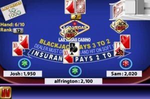 molbile deluxe blackjack round 